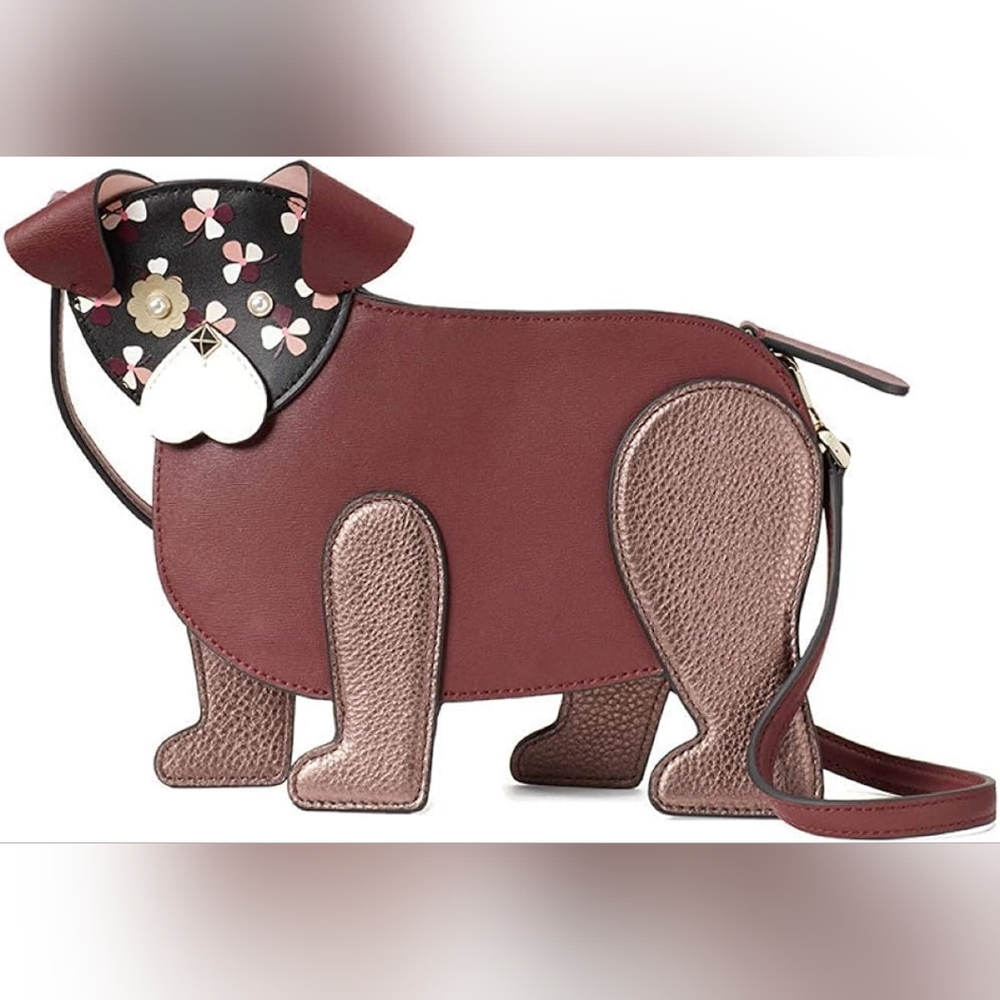 KATE SPADE FLORAL DOG NOVELTY CROSSBODY BAG NWOT!